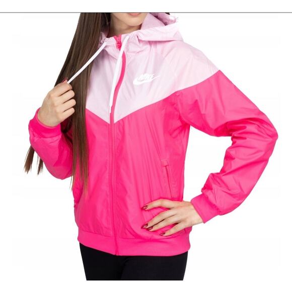 Two Tone Pink Nike Windbreaker Coat - Women’s Size Large - Picture 1 of 7